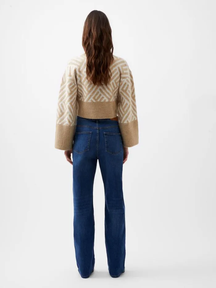 French Connection Trousers Toms Denim Bleach Line Jeans 32 Inch Vintage 8211 Woman