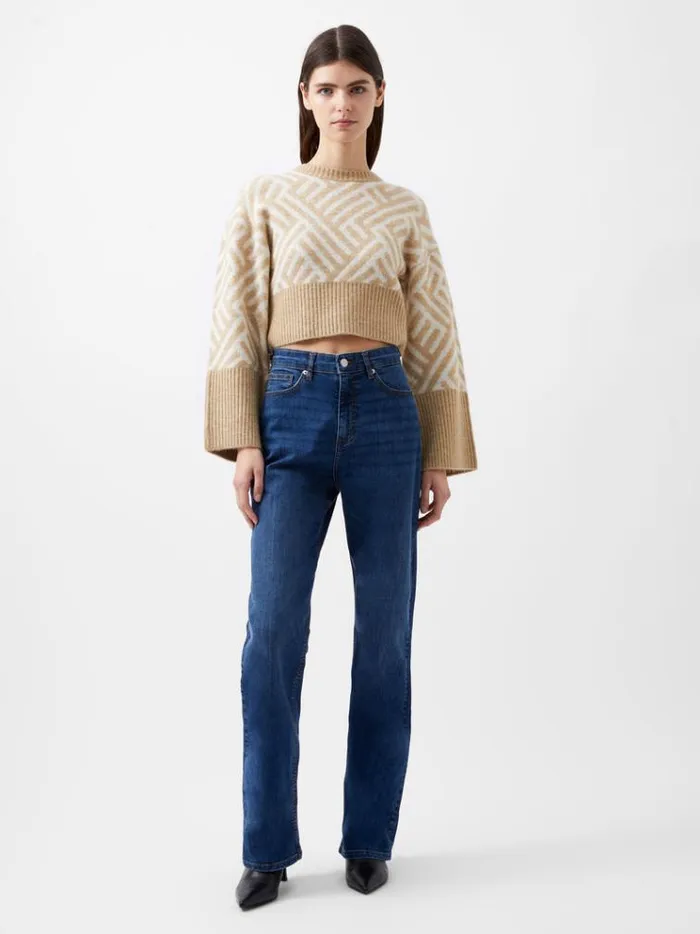 French Connection Trousers Toms Denim Bleach Line Jeans 32 Inch Vintage 8211 Woman