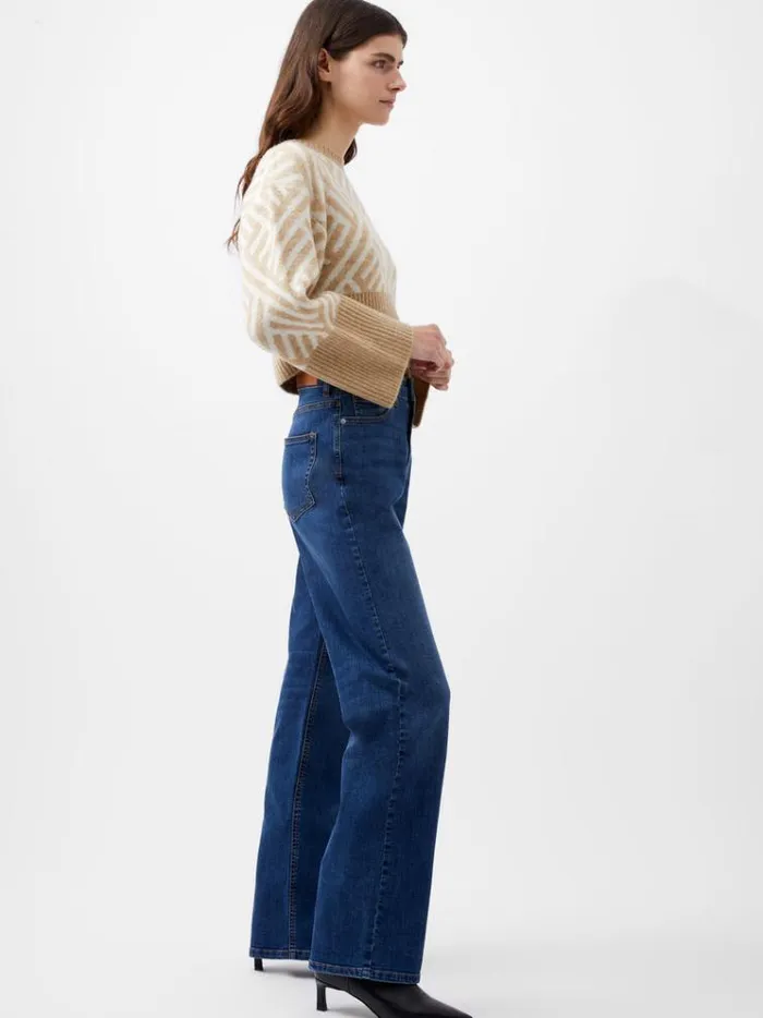 French Connection Trousers Toms Denim Bleach Line Jeans 32 Inch Vintage 8211 Woman