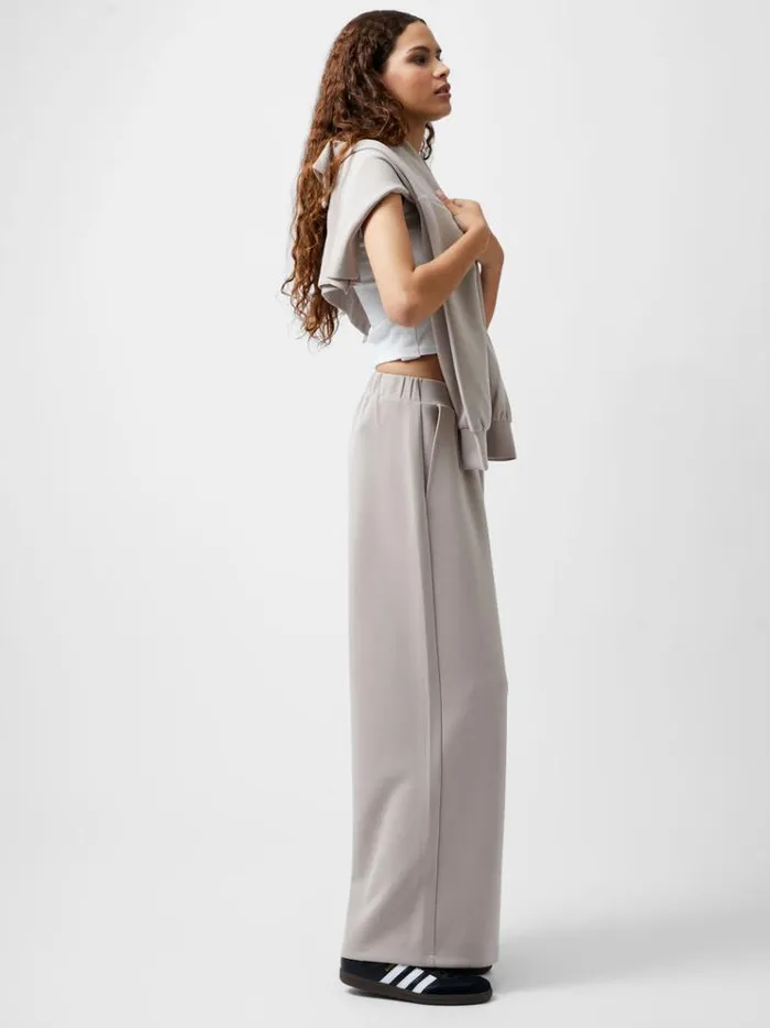 French Connection Trousers Wren Wide Leg Trousers Washed Macchiato 8211 Woman