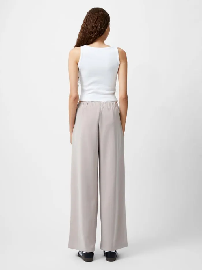 French Connection Trousers Wren Wide Leg Trousers Washed Macchiato 8211 Woman
