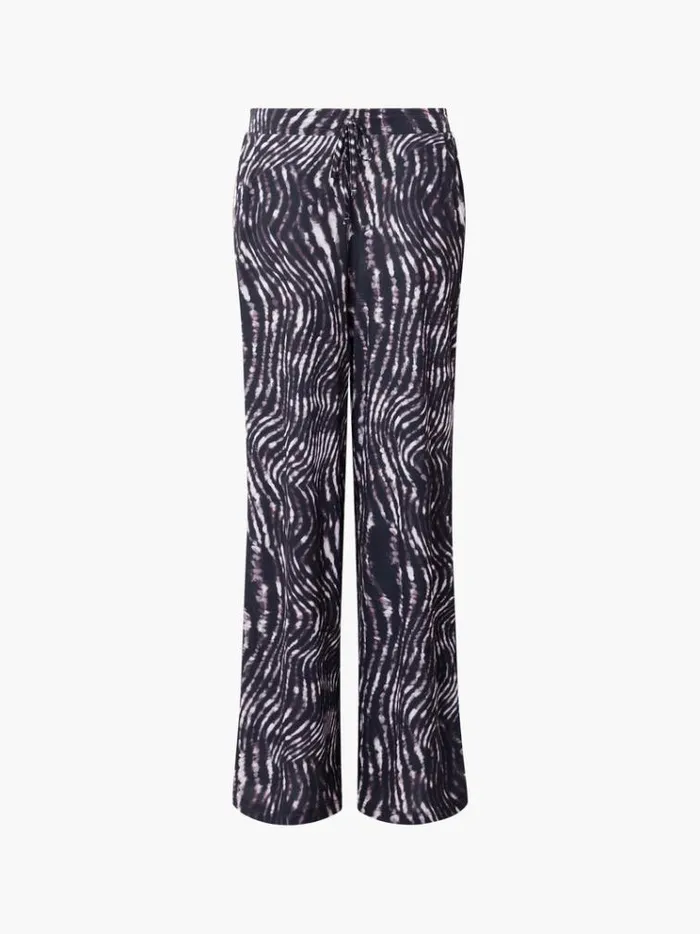 French Connection Trousers Zina Portia Wide Leg Printed Trousers Brown Multi 8211 Woman