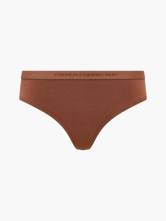French Connection Underwear and Socks 3 Pack French Connection Thongs Blacklight Brownnude 8211 Woman