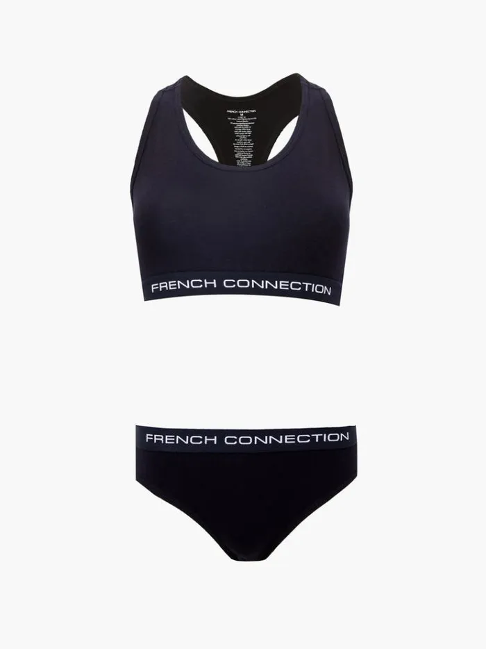 French Connection Underwear and Socks French Connection Crop Top and Brief Set Multi 1 8211 Woman