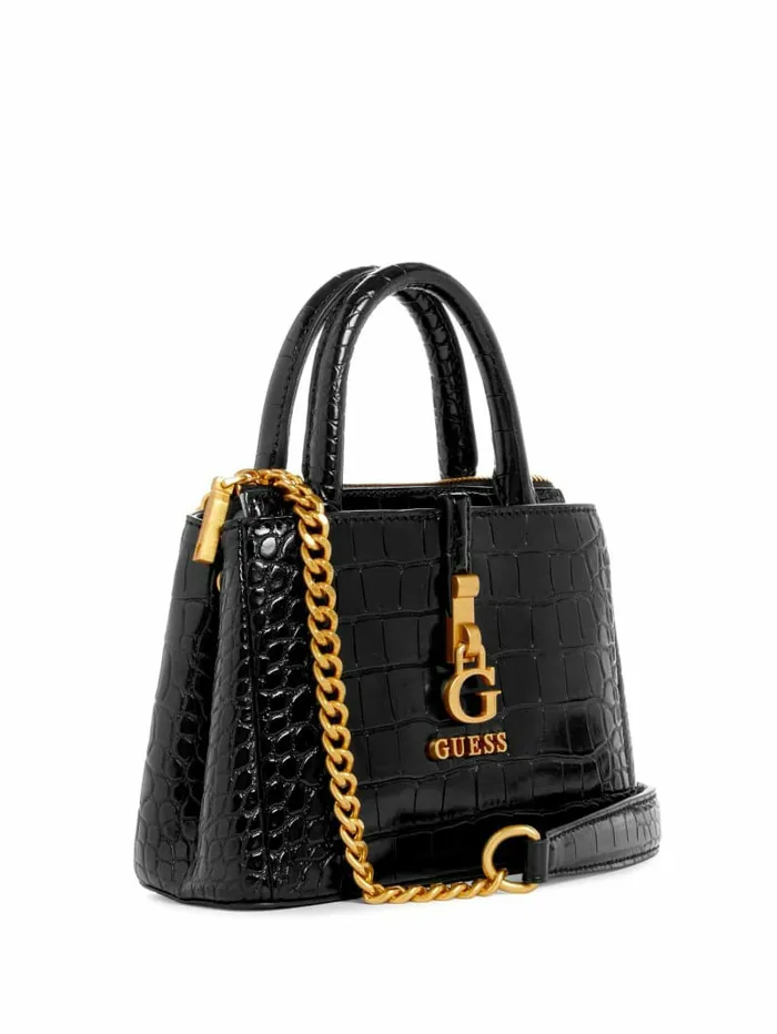 G James Mini Satchel Black Handbags GUESS Women