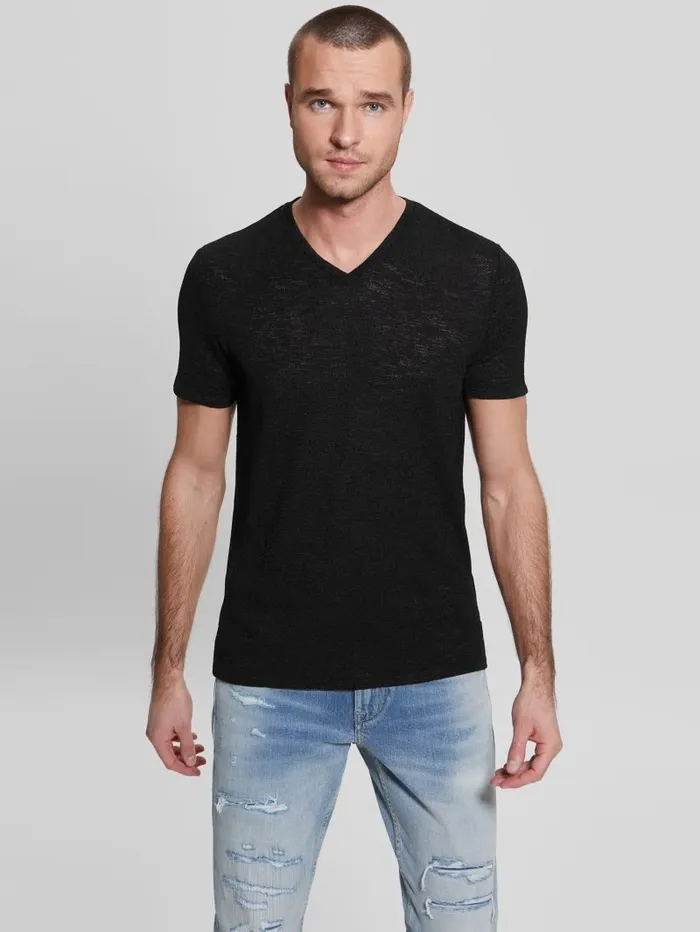 Gauze Tee Black TShirts and Tanks GUESS Men