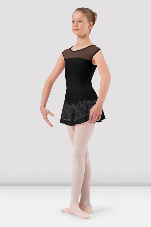 Girls Alina Lace Pull On Skirt Black Children Skirts and Tutus Bloch
