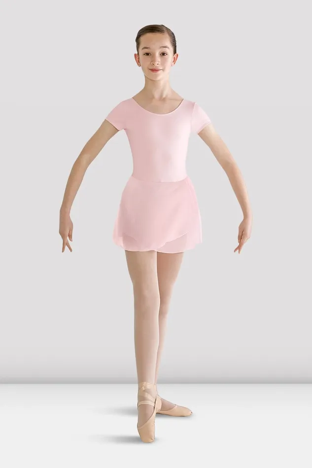 Girls Prisha Short Sleeve Skirted Leotard Light Pink Children Basics Bloch