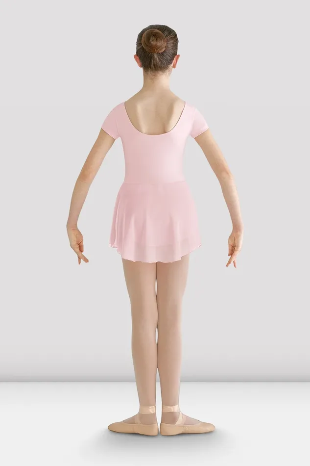 Girls Prisha Short Sleeve Skirted Leotard Light Pink Children Basics Bloch