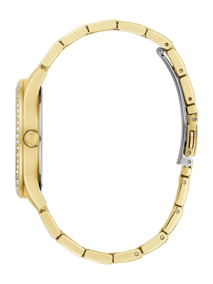 GoldTone Logo Analog Watch Gold Women Watches GUESS GoldTone Logo Analog Watch Gold Women Watches GUESS