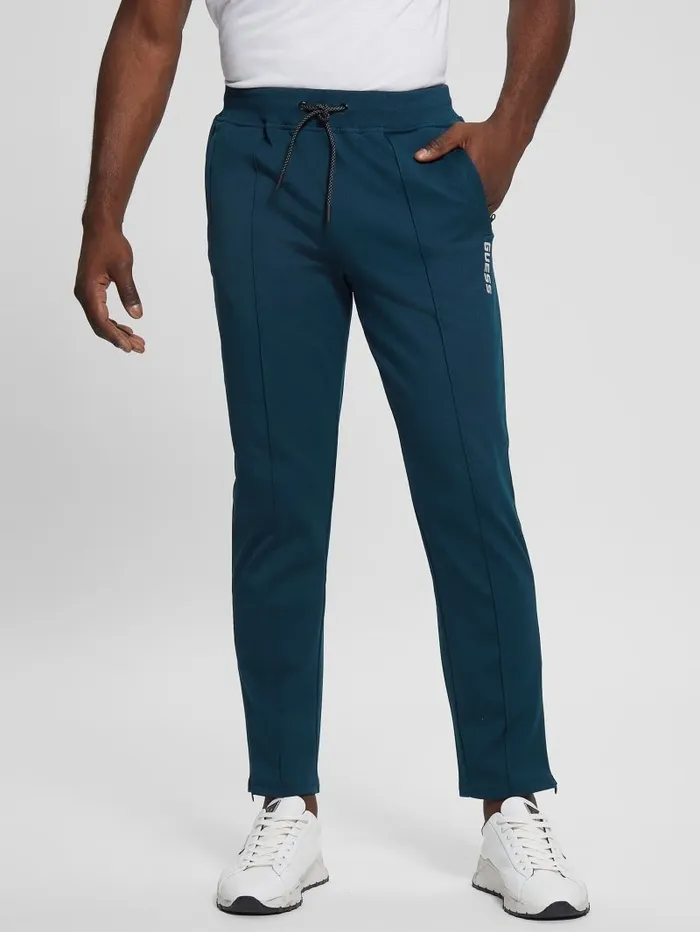 GUESS Activewear Men Eco Beamount Track Pants Blue Spectre