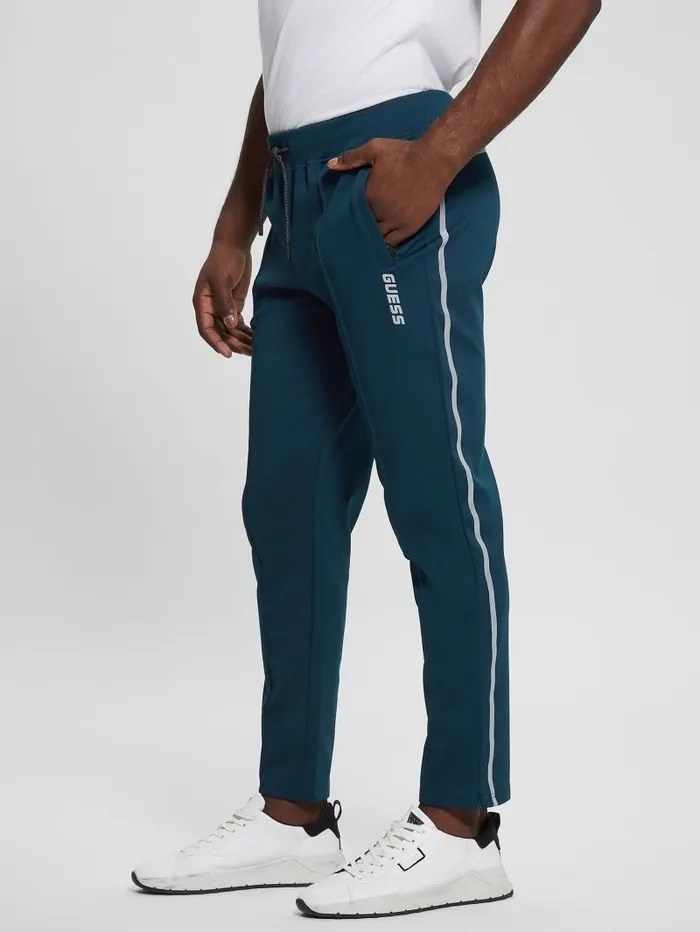 GUESS Activewear Men Eco Beamount Track Pants Blue Spectre