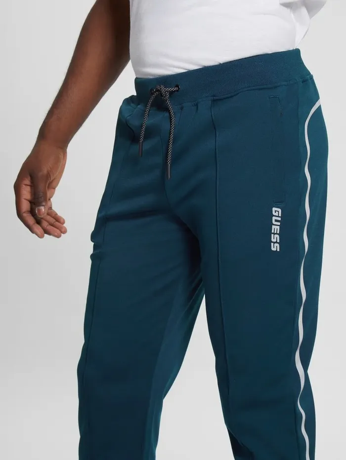 GUESS Activewear Men Eco Beamount Track Pants Blue Spectre