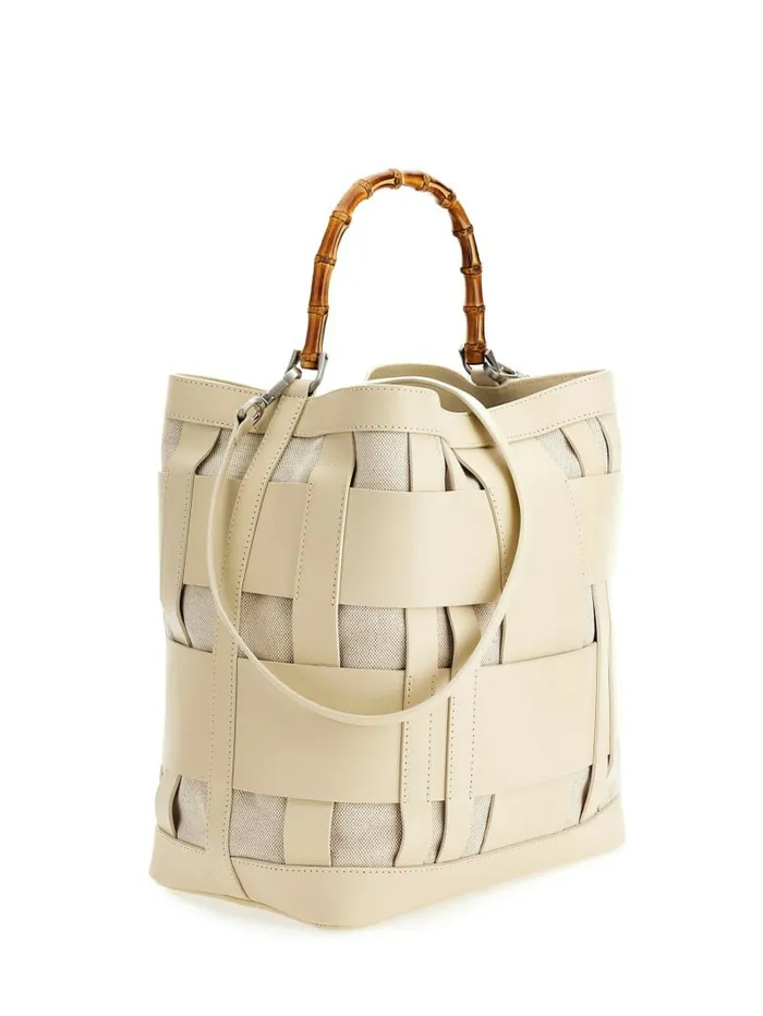 GUESS Aida Woven Leather Hobo Bag Off Women Handbags GUESS Aida Woven Leather Hobo Bag Off Women Handbags