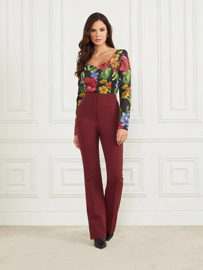 GUESS Boldly Blooming Corset Top Boldly Blooming Print Women Tops