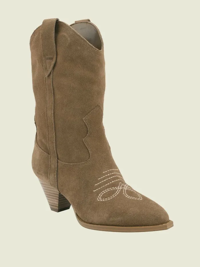 GUESS Boots and Booties Women Odilia Cowboy Boots Medium Brown