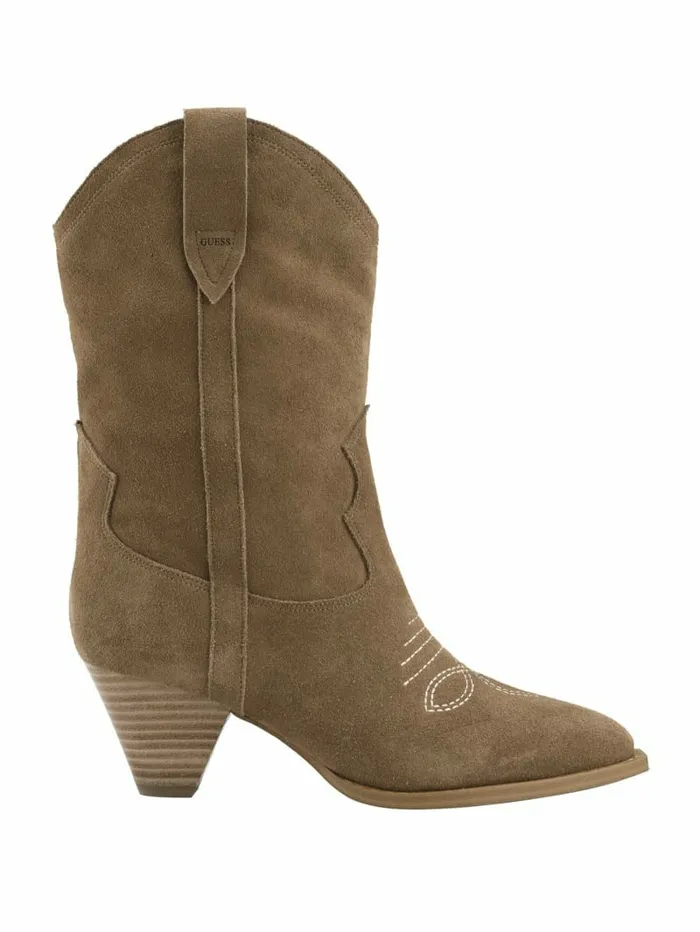 GUESS Boots and Booties Women Odilia Cowboy Boots Medium Brown GUESS Boots and Booties Women Odilia Cowboy Boots Medium Brown