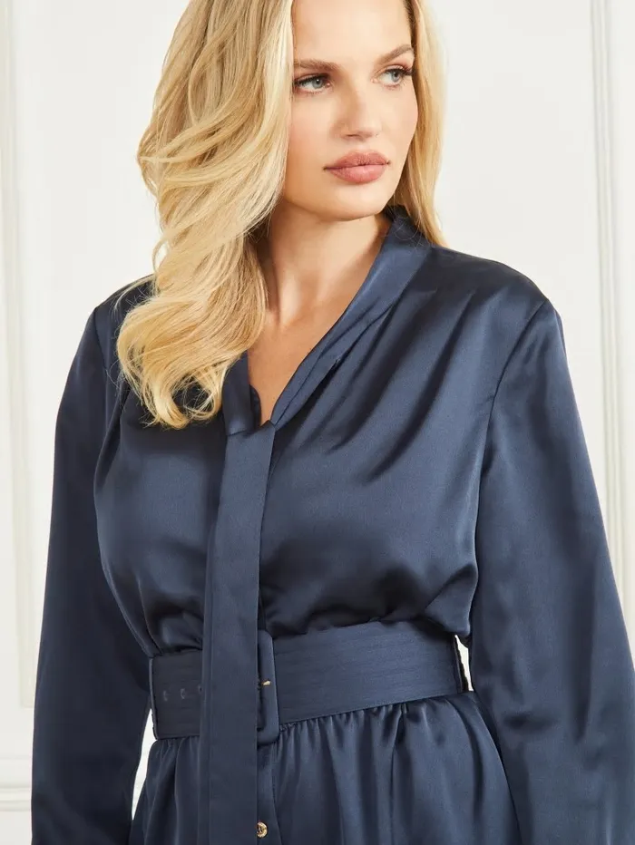 GUESS Dresses and Jumpsuits Women Dianne Shift Dress Blackened Blue GUESS Dresses and Jumpsuits Women Dianne Shift Dress Blackened Blue