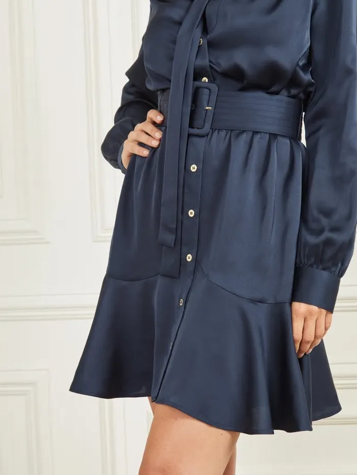 GUESS Dresses and Jumpsuits Women Dianne Shift Dress Blackened Blue GUESS Dresses and Jumpsuits Women Dianne Shift Dress Blackened Blue