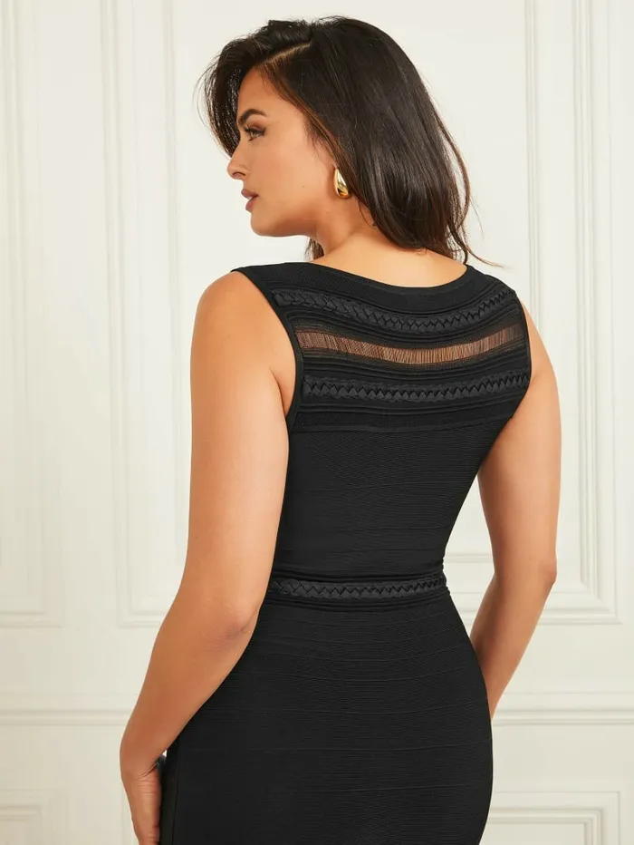 GUESS Dresses and Jumpsuits Women Kiara Braided Bandage Dress Black GUESS Dresses and Jumpsuits Women Kiara Braided Bandage Dress Black
