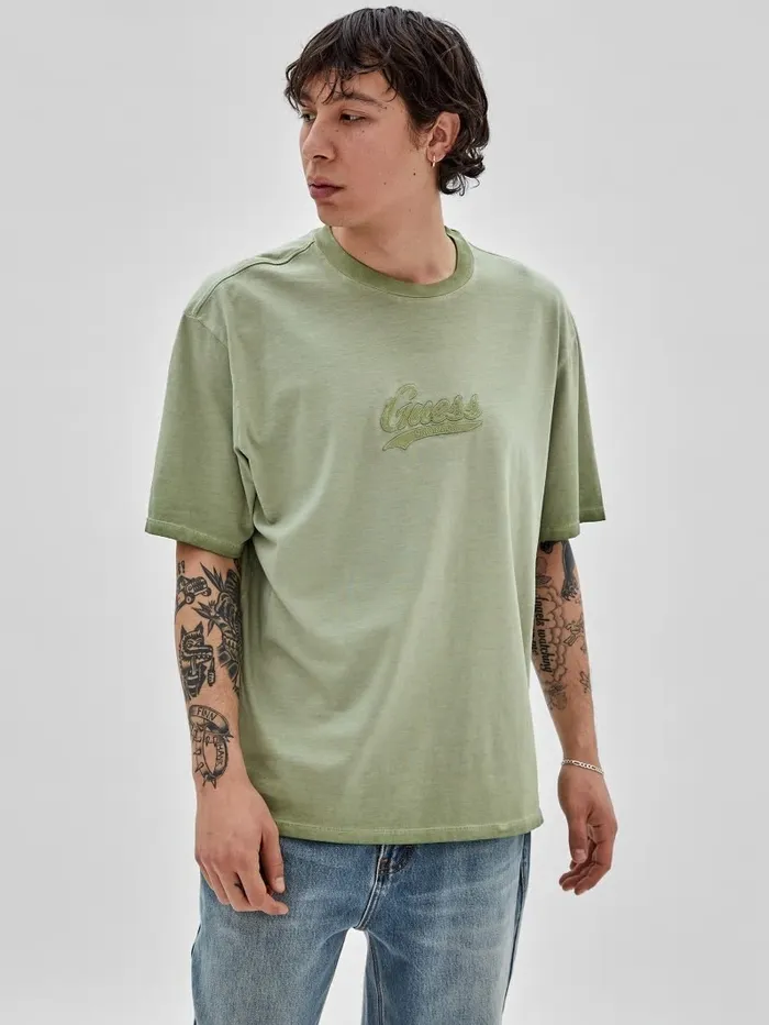 GUESS GUESS Originals Icon Logo Tee Dried Sage Multi Men TShirts and Tanks