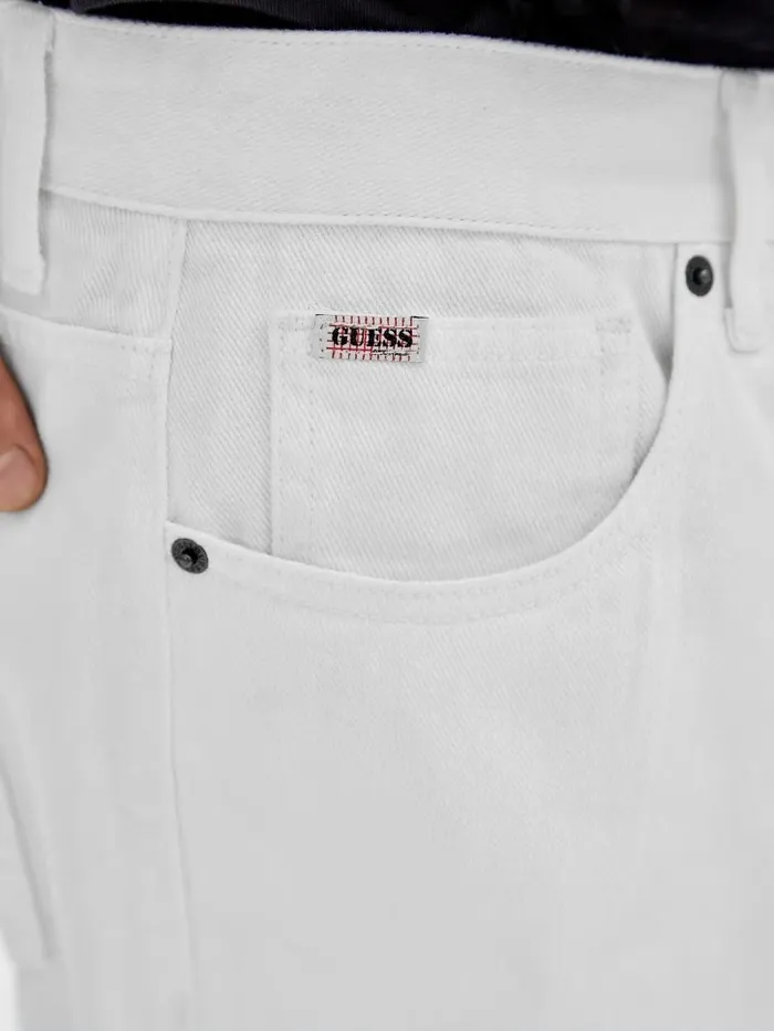 GUESS GUESS Originals Kit Relaxed Jeans Pure White Men Jeans and Denim GUESS GUESS Originals Kit Relaxed Jeans Pure White Men Jeans and Denim