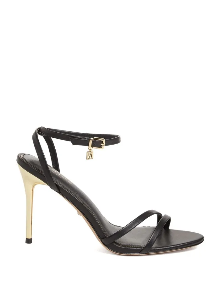 GUESS Heels Women Rich Leather Sandal Black GUESS Heels Women Rich Leather Sandal Black