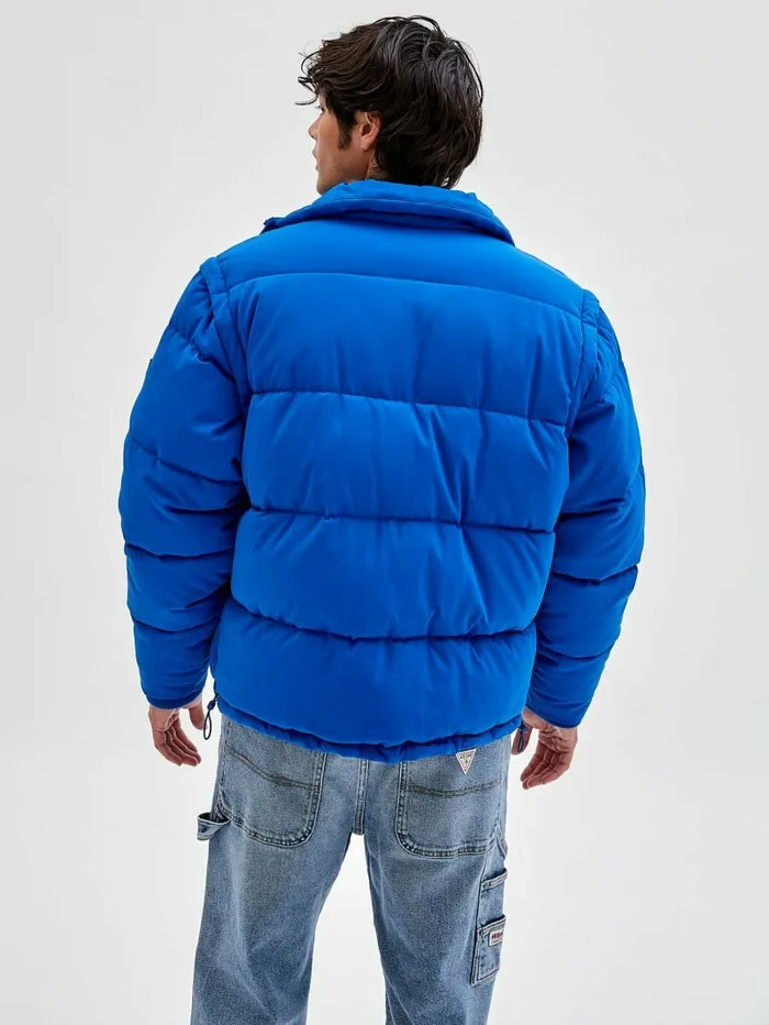 GUESS Originals Puffer Jacket Bright Zaffre Men Jackets and Coats GUESS