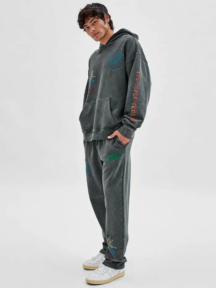 GUESS Originals x Batman Graphic Hoodie Jet Black Multi Men Hoodies and Sweaters GUESS GUESS Originals x Batman Graphic Hoodie Jet Black Multi Men Hoodies and Sweaters GUESS