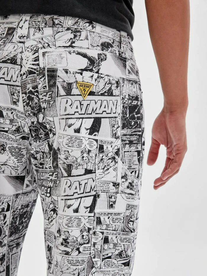 GUESS Originals x Batman Storyboard Carpenter Jeans Pure White Multi Jeans and Denim GUESS Men GUESS Originals x Batman Storyboard Carpenter Jeans Pure White Multi Jeans and Denim GUESS Men