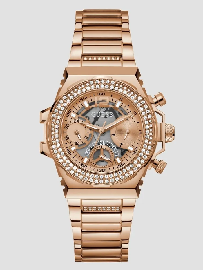 GUESS Rose GoldTone Chronograph Watch Rose Gold Women Watches
