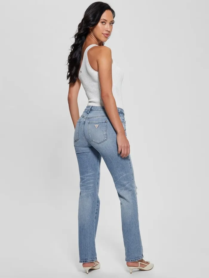 GUESS Sexy Straight Jeans Moonstone Blue Women Jeans and Denim GUESS Sexy Straight Jeans Moonstone Blue Women Jeans and Denim