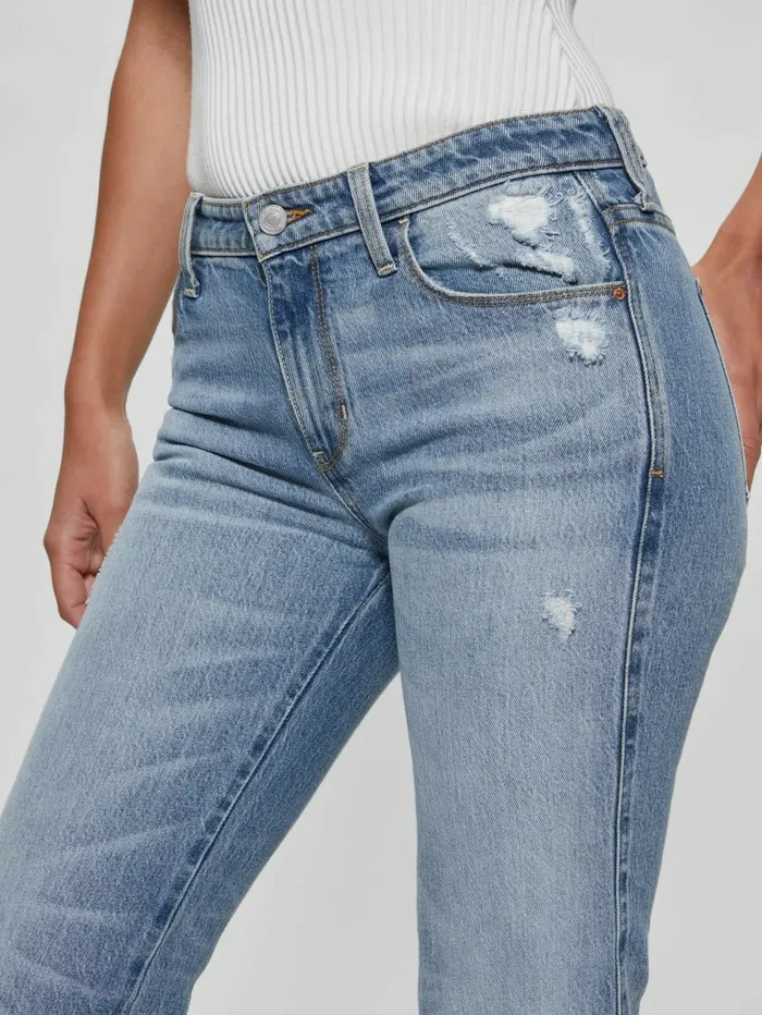 GUESS Sexy Straight Jeans Moonstone Blue Women Jeans and Denim GUESS Sexy Straight Jeans Moonstone Blue Women Jeans and Denim