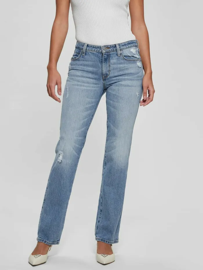 GUESS Sexy Straight Jeans Moonstone Blue Women Jeans and Denim GUESS Sexy Straight Jeans Moonstone Blue Women Jeans and Denim