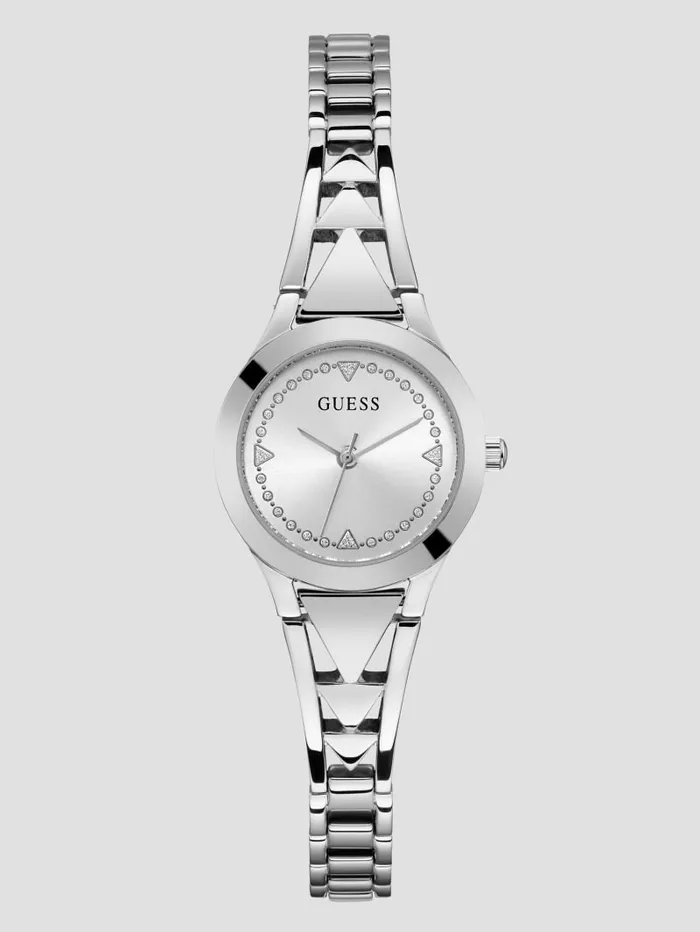 GUESS SilverTone Analog Watch Silver Women Watches