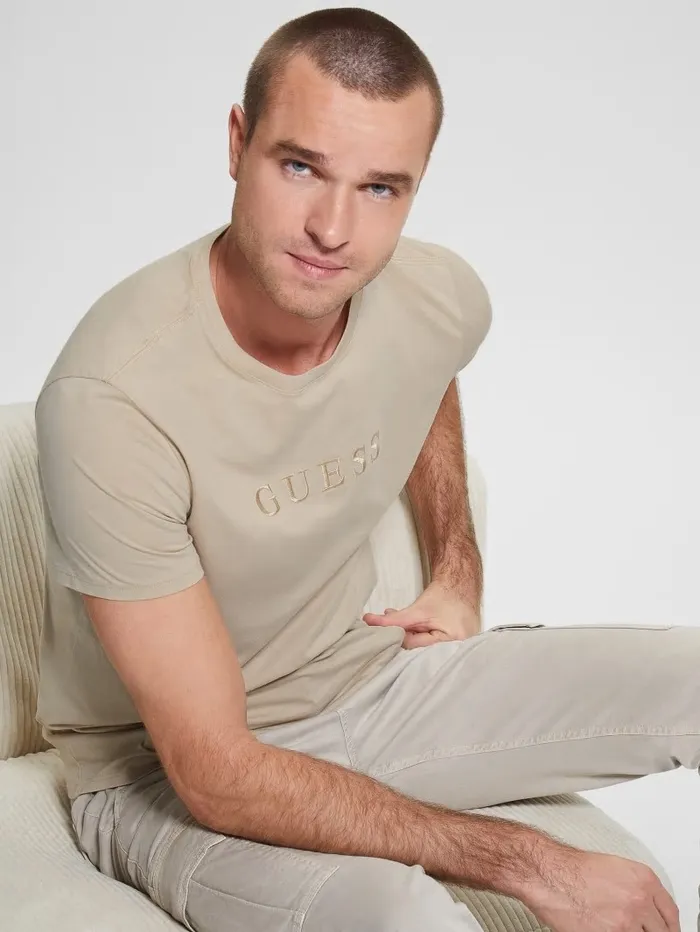 GUESS TShirts and Tanks Men Embroidered Logo Tee Nomad