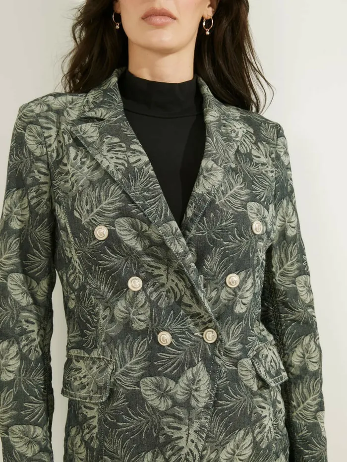 GUESS Tailor Printed Blazer Grecale Women Jackets and Coats GUESS Tailor Printed Blazer Grecale Women Jackets and Coats
