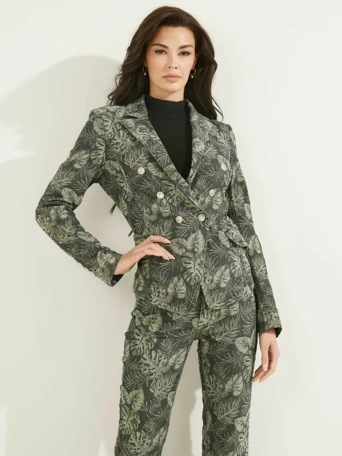 GUESS Tailor Printed Blazer Grecale Women Jackets and Coats GUESS Tailor Printed Blazer Grecale Women Jackets and Coats