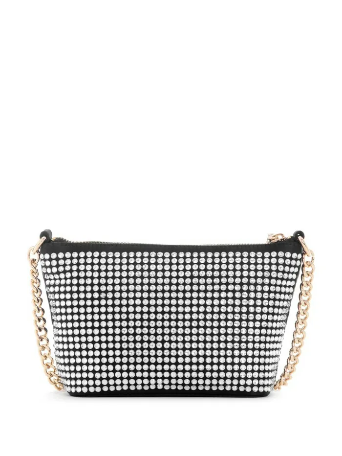 Handbags GUESS Women Gilded Glamour Mini TopZip Bucket Bag Black Floral Print Handbags GUESS Women Gilded Glamour Mini TopZip Bucket Bag Black Floral Print