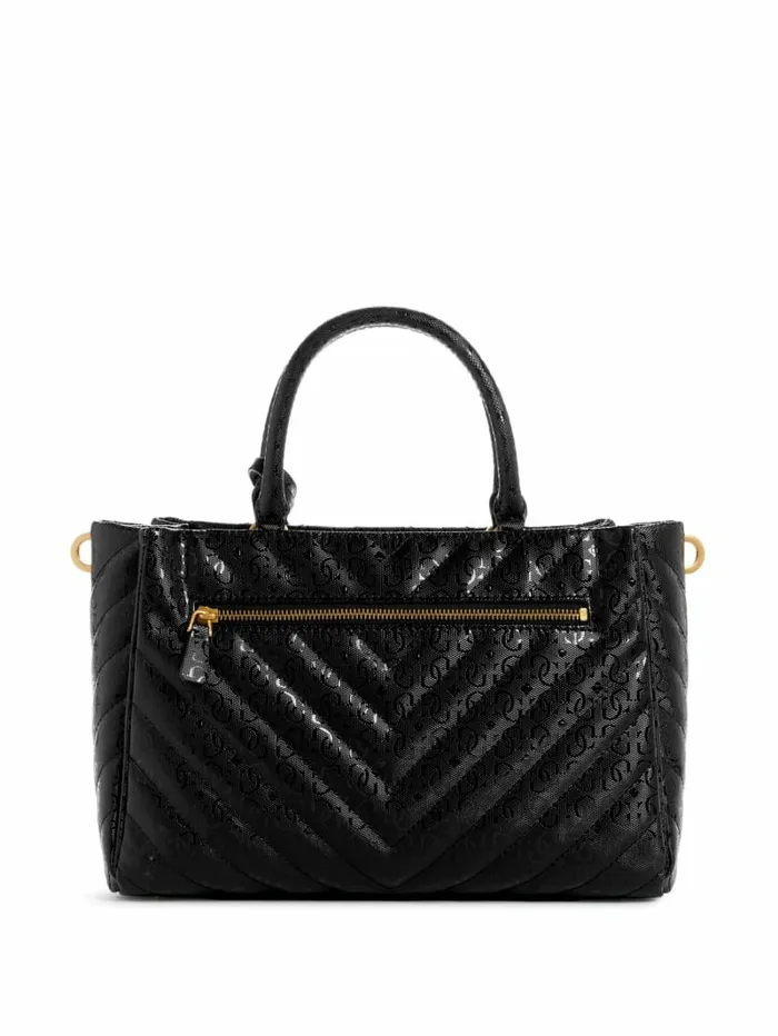 Handbags Jania Quilted Society Satchel Black 8211 GUESS Women Handbags Jania Quilted Society Satchel Black 8211 GUESS Women