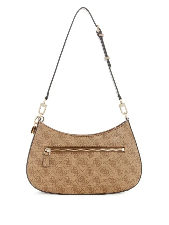Handbags Noelle Quattro G Shoulder Bag Latte Logo 8211 GUESS Women Handbags Noelle Quattro G Shoulder Bag Latte Logo 8211 GUESS Women
