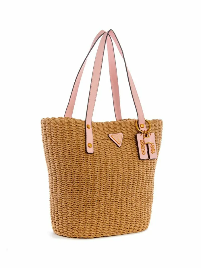Handbags Women GUESS Lilica Shopper Tote Medium Orange Handbags Women GUESS Lilica Shopper Tote Medium Orange