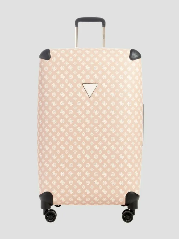 Handbags WomenMen GUESS Wilder Peony 288243 8Wheel Suitcase NudeBlush Multi