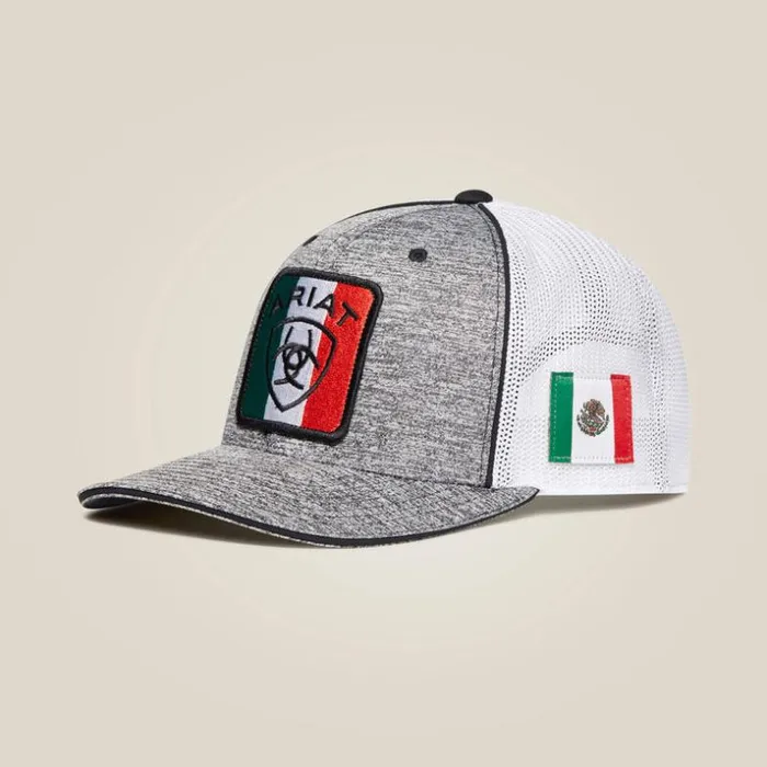 Hats and Caps Men Ariat Mexico Cap Gray
