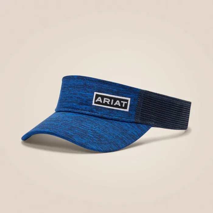 Hats and Caps Men Ariat Offset Logo Visor Blue