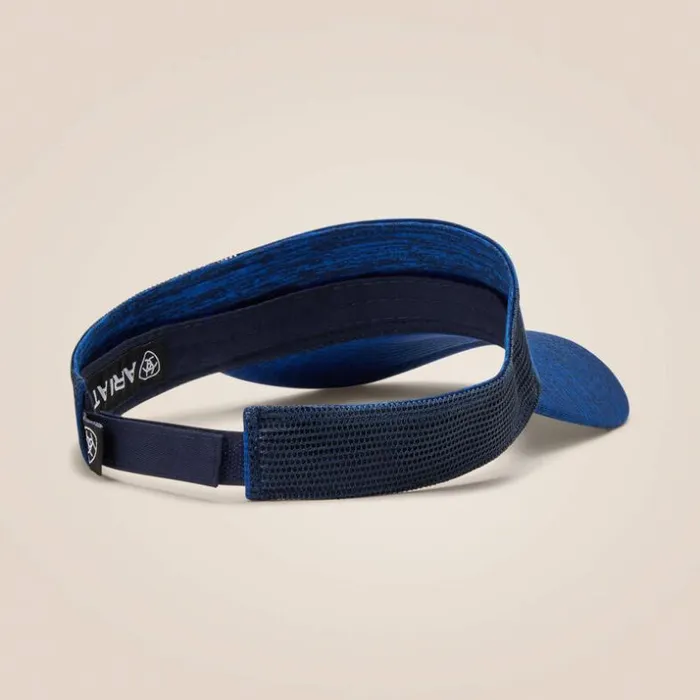 Hats and Caps Men Ariat Offset Logo Visor Blue Hats and Caps Men Ariat Offset Logo Visor Blue