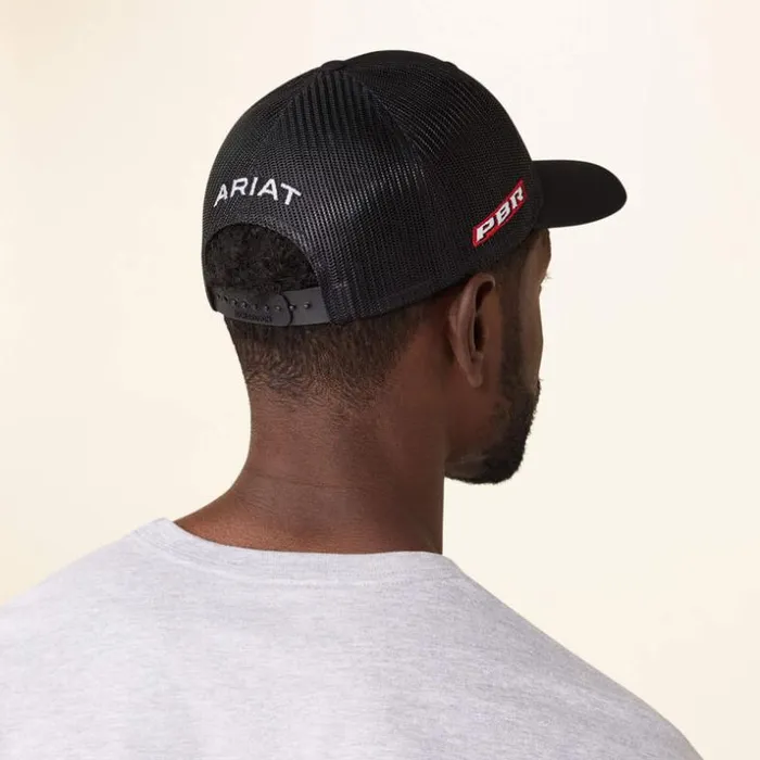 Hats and Caps Men Ariat Rattler PBR Cap Black Hats and Caps Men Ariat Rattler PBR Cap Black