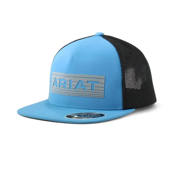 Hats and Caps Men Ariat Reflective Logo Cap Blue