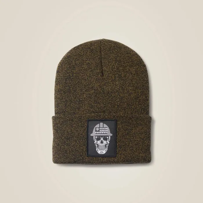 Hats and Caps Men Ariat Roughneck Watch Cap Military Oliveblack