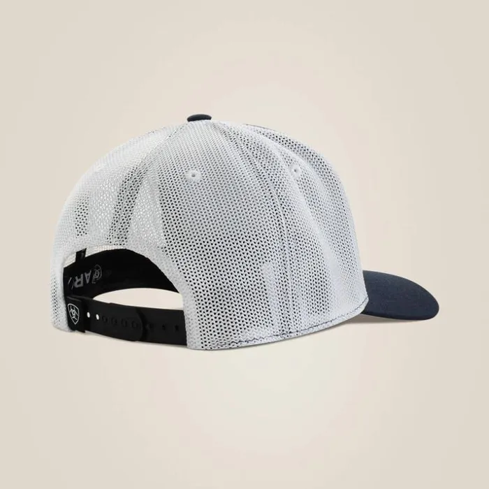 Hats and Caps Men Ariat Shield Snapback Hat Blue